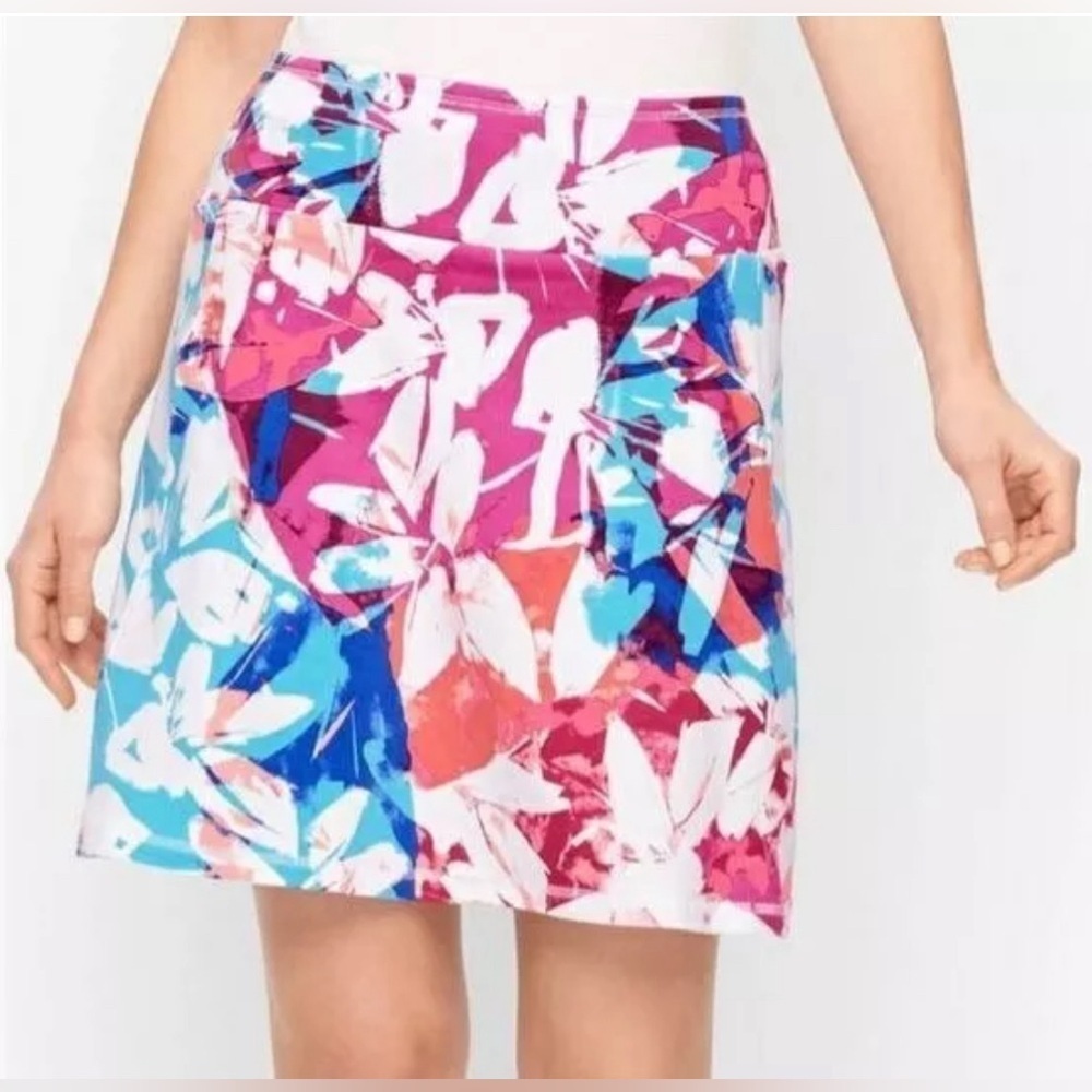 T BY TALBOTS COZY CRUSH BRUSHED FLORAL
EVERYDAY STRETCH SKORT SZ S…